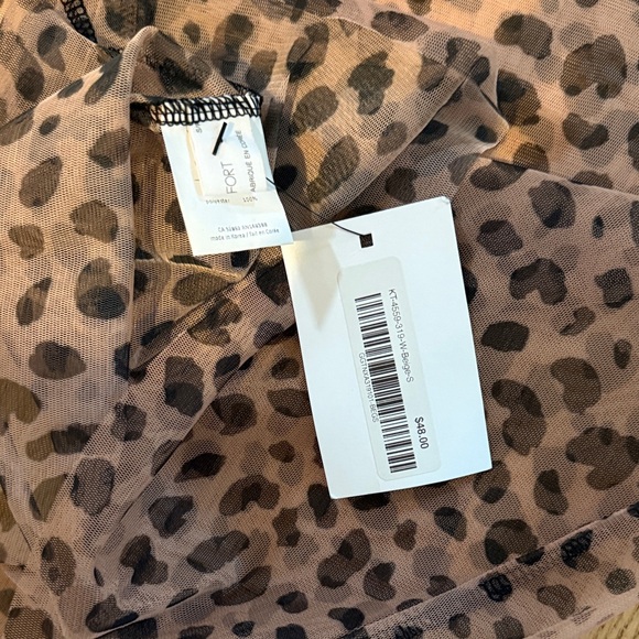 Leopard Print MESH TOP SMALL - Picture 4 of 4